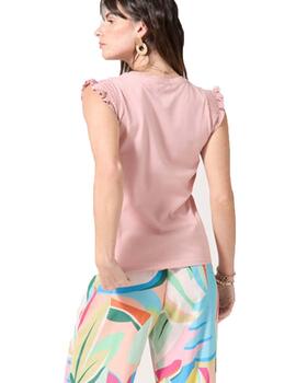 Camiseta Naf Naf Odolce Rosa Mujer