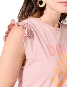 Camiseta Naf Naf Odolce Rosa Mujer