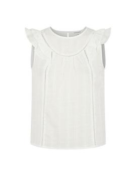 Blusa Naf Naf Hamleta SM Blanco Mujer