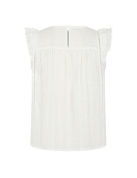 Blusa Naf Naf Hamleta SM Blanco Mujer