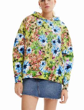 Sudadera Desigual Bugs Flowers Multicolor Mujer