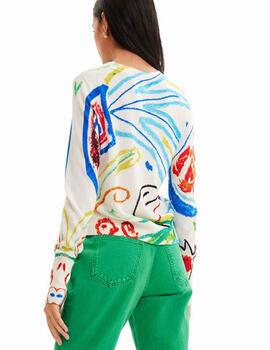 Jersey Desigual Henry Crudo/Multicolor Mujer