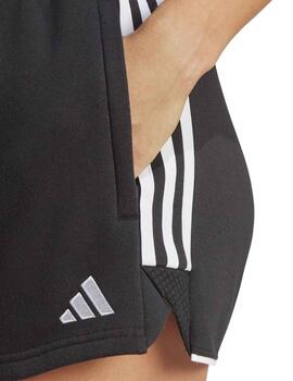 Short Adidas Tiro23L Negro/Blanco Mujer