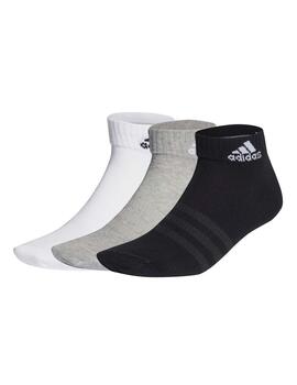 Calcetines Adidas T SPW 3P Blanco/Gris/Negro