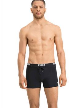 Bañador Puma Swim Logo Boxer Negro Hombre