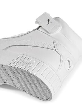 Zapatillas Puma Carina 2.0 Mid Blanco Mujer