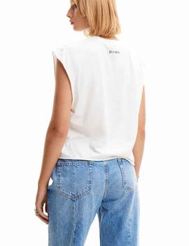 Camiseta Desigual Amsterdam SM Crudo Mujer