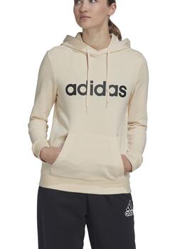 Sudadera Adidas W LIN FT HD Beige Mujer