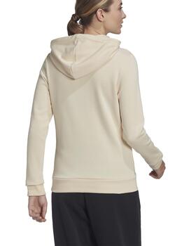 Sudadera Adidas W LIN FT HD Beige Mujer