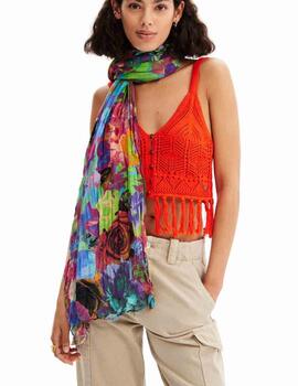 Foulard Desigual Metaflower Rect Multicolor Mujer