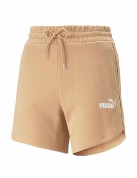 Short Puma ESS 5' High Waist Tostado Mujer