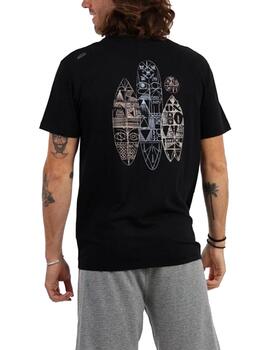 Camiseta Oxbow Tirikou MC Negro Hombre