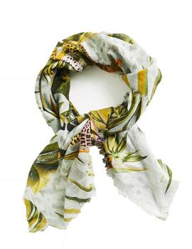 Foulard Desigual Tigercamo Squared Multicol Mujer