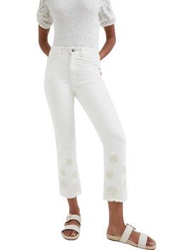 Pantalon Desigual Denim Gala Blanco Mujer