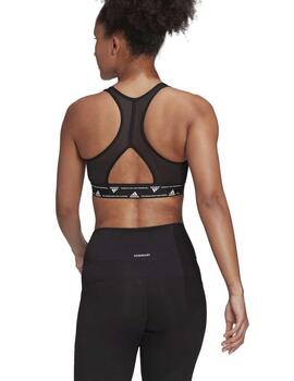 Top Adidas PWR MS PD Negro Mujer