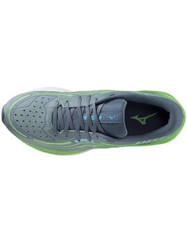 Zapatillas Mizuno Wave Skyrise 4 Gris/Verde Hombre