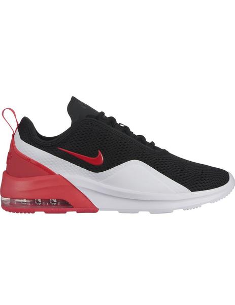 Arsenal Nacarado Giro de vuelta Zapatilla Nike Air Max Motion 2 negro/rojo