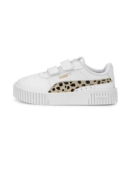 Zapatillas Puma Carina 2.0 Animal V Inf Bco Niña