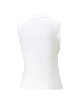 Camiseta Puma ESS Slim Logo Tank Blanco Mujer