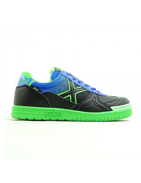 Zapatillas Munich G-3 Kid Indoor 19 Negro/Verde