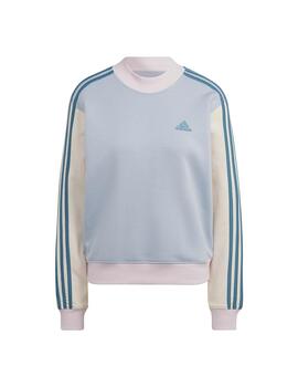 Sudadera Adidas W 3S HN SWT Azul/Rosa Mujer