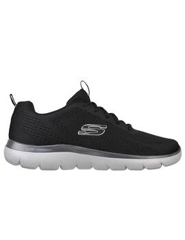 Zapatillas Skechers Summits Negro/Gris  Hombre