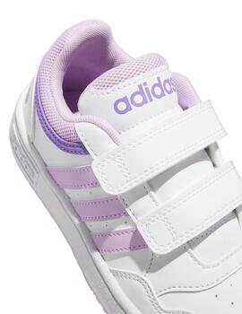 Zapatillas Adidas Hoops 3.0 CF C Blanco/Rs/Li Niña