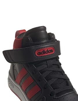 Zapatillas Adidas Postmove Mid K Negro/Rojo/Bco