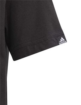 Camiseta Adidas B Lin Repeat Negro Niño