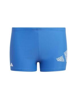 Bañador Adidas 3 Bar Log Boxer Azul Niño