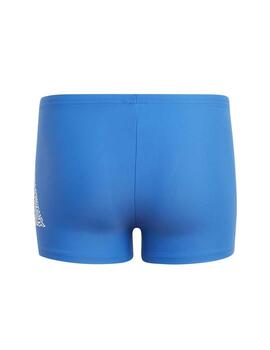 Bañador Adidas 3 Bar Log Boxer Azul Niño