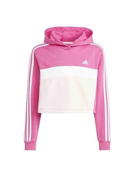 Chandal Adidas JG 3S Tib FL Rosa/Bco/Negro Niña