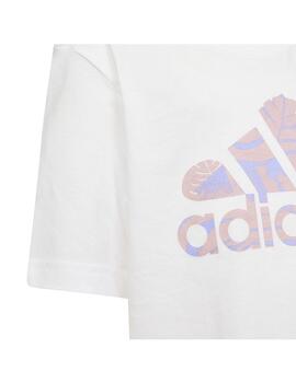 Camiseta Adidas G Bos Nature Blanco Niña