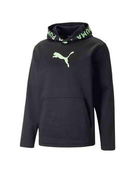 Sudadera Puma Train PWR Fleece Negro/Verde Hombre