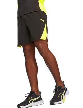 Short Puma Fit Ultrabreath Negro/Amarillo Hombre