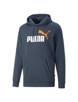 Sudadera Puma ESS+ 2 Col Big Logo Azul Osc Hombre