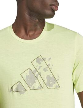 Camiseta Adidas TR-ES  Tee Amarillo Hombre