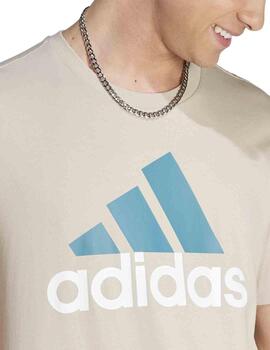 Camiseta Adidas M BL SJ T Beige Hombre