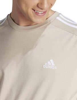 Camiseta Adidas M 3S SJ T Beige Hombre