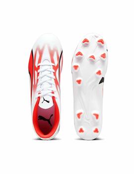 Botas Puma Ultra Play FG/AG Blanco/Coral Hombre