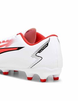 Botas Puma Ultra Play FG/AG Blanco/Coral Hombre