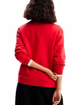 Sudadera Desigual The Rolling Stones Rojo Mujer