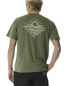 Camiseta Rip Curl Vaporcool Paradise Verde Hombre