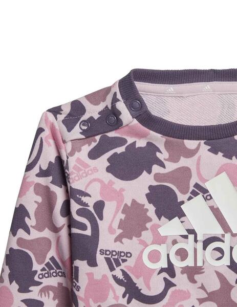 Chandal Adidas Bluv Rosa/Negro Niña