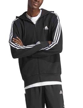 Chaqueta Adidas M 3S FT FZ HD Negro Hombre