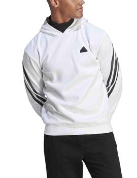 Sudadera Adidas M FI 3S HD Blanco/Negro Hombre