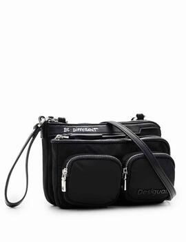 Bolso Desigual Pocketmas Linda Negro Mujer