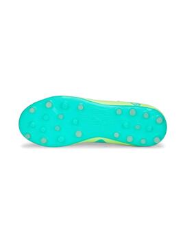 Botas Puma Future Play MG Jr Amarillo Fluor