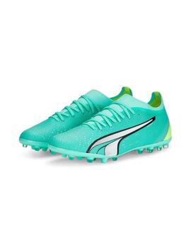 Botas Puma Ultra Match MG Verde Agua Hombre