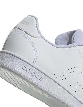 Zapatillas Adidas Advantage K Blanco Niño